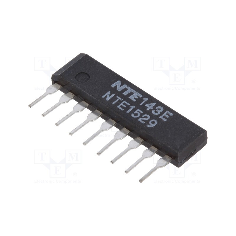 1 pcs x NTE Electronics - NTE1529 - IC: operational amplifier, Ch: 2, SIP9, ±18VDC