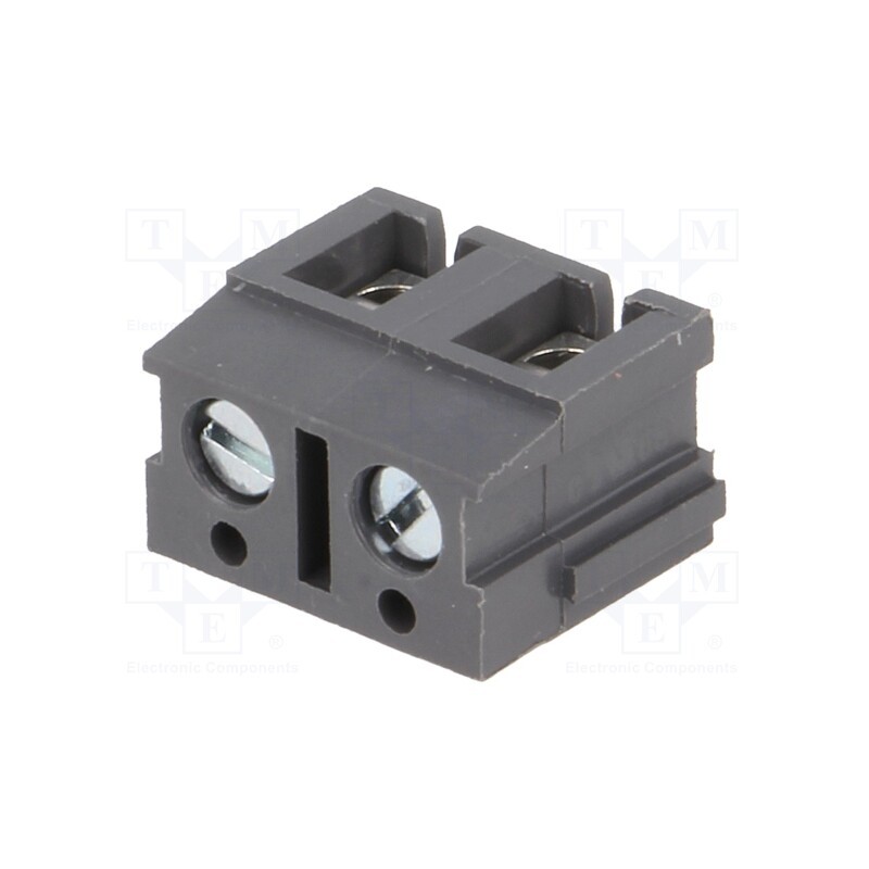 5 pcs x DEGSON ELECTRONICS - DG300-7.5-02P-11-00A(H) - PCB terminal block, angled 90°, 7.5mm, ways: 2, on PCBs, 2.5mm2