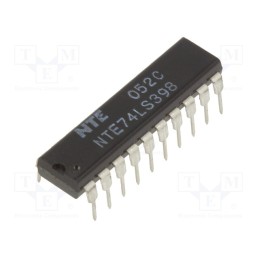 1 pcs x NTE Electronics - NTE74LS398 - IC: digital, multiplexer, Ch: 4, TTL, THT, DIP20