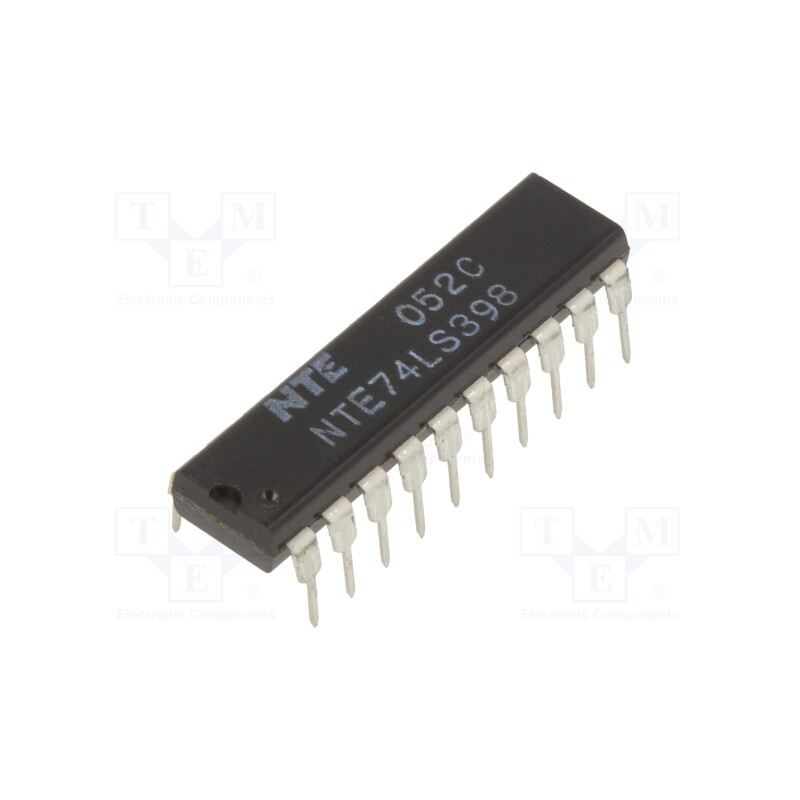 1 pcs x NTE Electronics - NTE74LS398 - IC: digital, multiplexer, Ch: 4, TTL, THT, DIP20