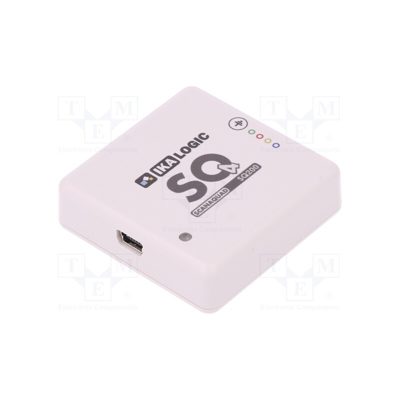 1 pcs x IKALOGIC SAS - SCANAQUAD SQ200 - Logic analyser, USB, 50V, 50x50x15mm, Ch: 4, 4Mpts/ch, 200MHz