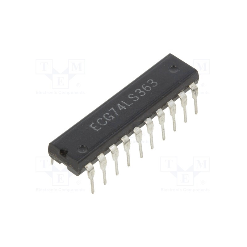 1 pcs x NTE Electronics - NTE74LS363 - IC: digital, latch transparent, Ch: 8, TTL, THT, DIP20, OUT: 3-state