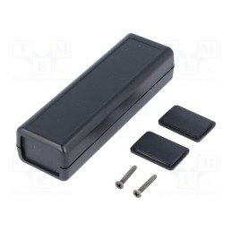 1 pcs x HAMMOND - 1593DBK - Enclosure: with panel, 1593, X: 66mm, Y: 140mm, Z: 28mm, ABS, black