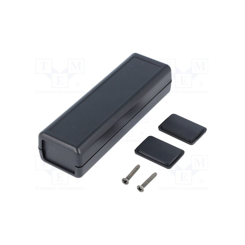 1 pcs x HAMMOND - 1593DBK - Enclosure: with panel, 1593, X: 66mm, Y: 140mm, Z: 28mm, ABS, black