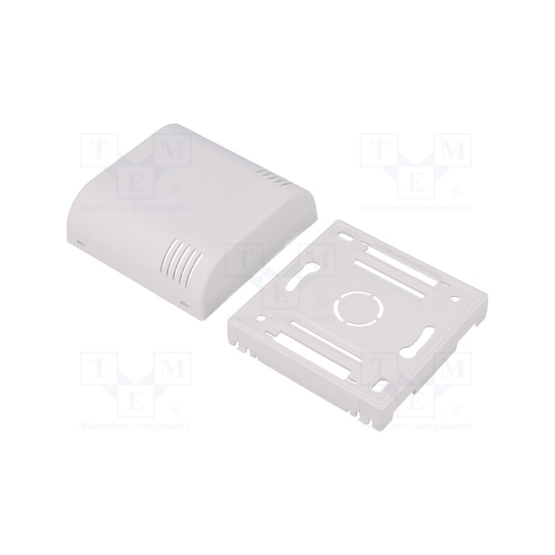 1 pcs x ITALTRONIC - 61.6020003 - Enclosure: wall mounting, X: 80mm, Y: 80mm, Z: 35mm, ABS, white