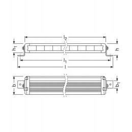 Osram ledriving lightbar vx1000 cb high beam