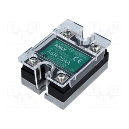 1 pcs x ANLY ELECTRONICS - ASR-25AA - Relay: solid state, Ucntrl: 80÷280VAC, 25A, 24÷280VAC, Series: ASR