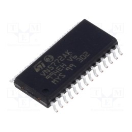 1 pcs x STMicroelectronics - VN5772AK-E - IC: driver, H-bridge, high-/low-side,motor controller, SO28, 18A