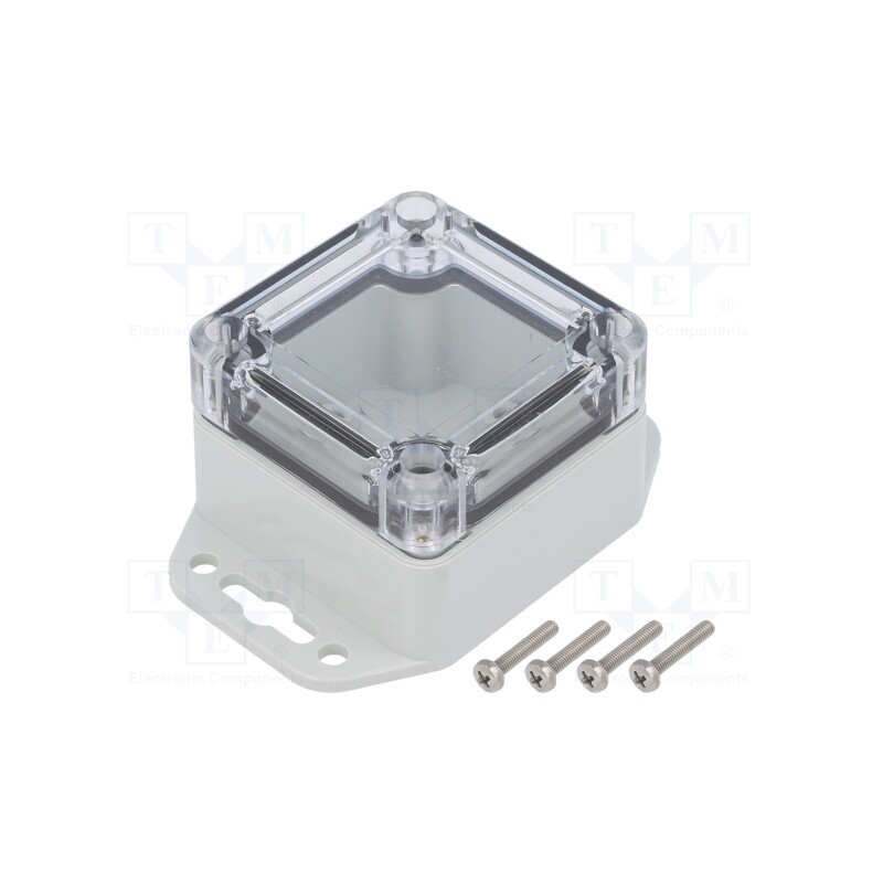 1 pcs x KRADEX - ZP60.60.40SUJ TM PC - Enclosure: multipurpose, X: 60mm, Y: 60mm, Z: 40mm, ZP, polycarbonate