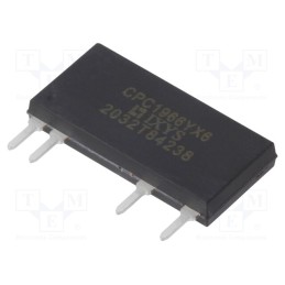 1 pcs x IXYS - CPC1966YX6 - Relay: solid state, Icntrl max: 50mA, 3000mA, max.600VAC, THT, SIP4