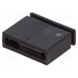 5 pcs x FISCHER ELEKTRONIK - CAB 5 ZS - Jumper, pin strips, female, closed, 5.08mm, 1x2, tinned, 3A, black