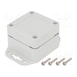 1 pcs x KRADEX - ZP60.60.40SUJP TM PC - Enclosure: multipurpose, X: 60mm, Y: 60mm, Z: 40mm, ZP, polycarbonate