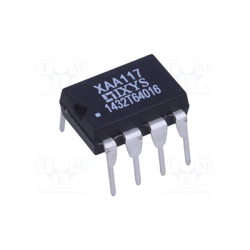 1 pcs x IXYS - XAA117 - Relay: solid state, SPST-NO x2, Icntrl max: 50mA, 150mA, max.60VAC