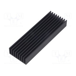 1 pcs x FISCHER ELEKTRONIK - SK 635 100 SA - Heatsink: extruded, grilled, black, L: 100mm, W: 33mm, H: 10mm