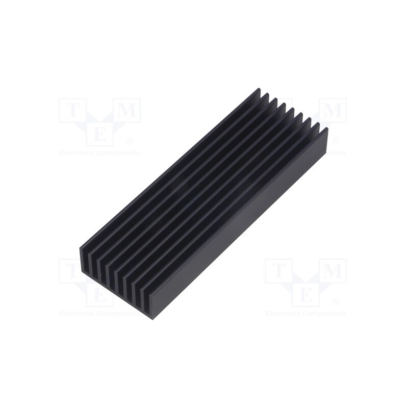 1 pcs x FISCHER ELEKTRONIK - SK 635 100 SA - Heatsink: extruded, grilled, black, L: 100mm, W: 33mm, H: 10mm