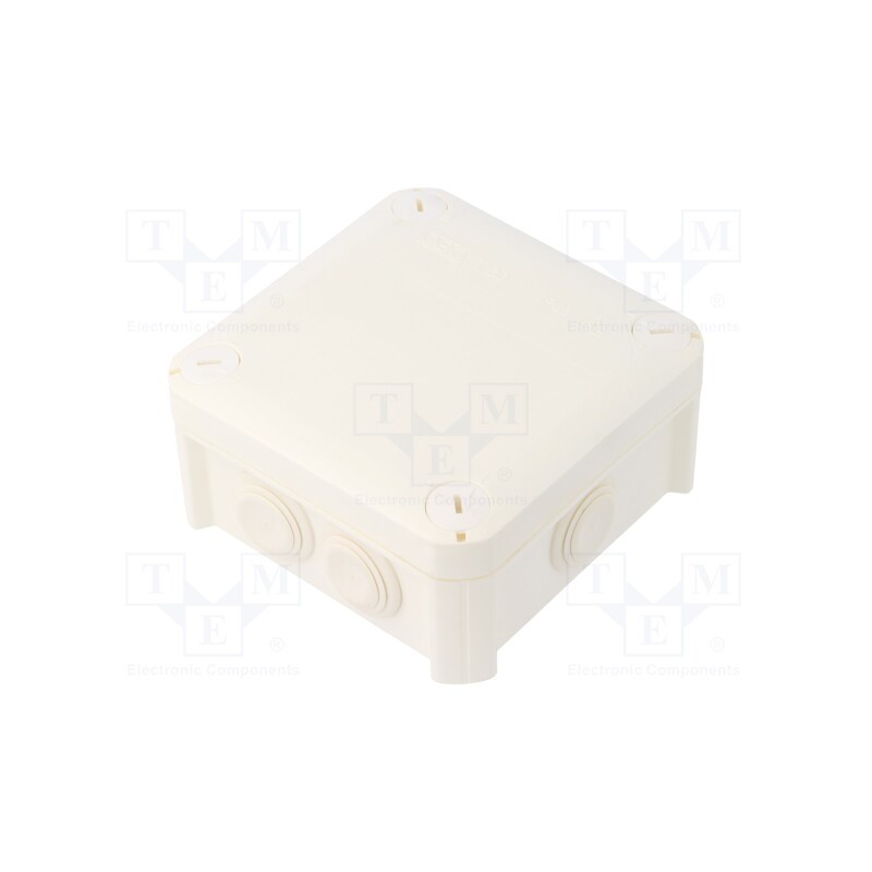 1 pcs x OBO BETTERMANN - T 60 RW - Enclosure: junction box, X: 114mm, Y: 114mm, Z: 57mm, IP66, white