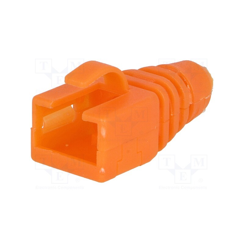 5 pcs x ENCITECH - 6510-0102-09 - RJ45 plug boot, orange