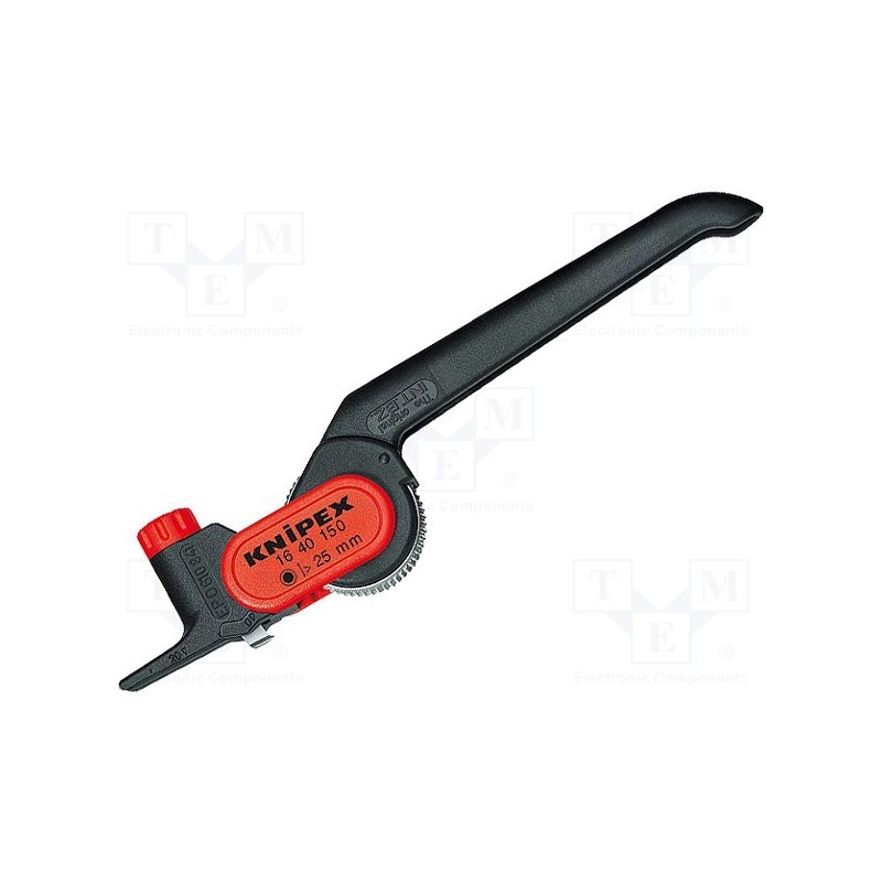1 pcs x KNIPEX - 16 40 150 - Stripping tool, 25mm, Wire: round