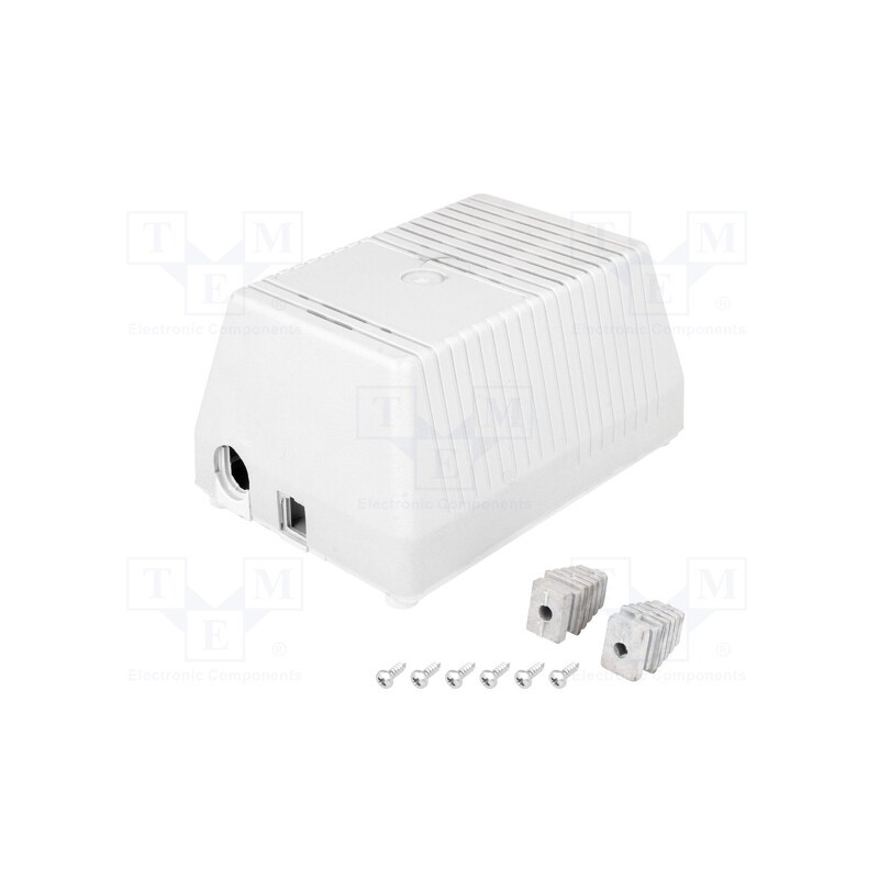 1 pcs x MASZCZYK - KM-67 GY - Enclosure: for power supplies, vented, X: 95mm, Y: 137mm, Z: 69mm