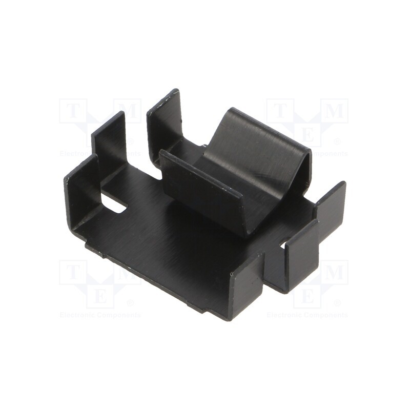 1 pcs x ALUTRONIC - FI344/SE - Heatsink: moulded, U, TO220, black, L: 7.1mm, W: 25.4mm, H: 20.7mm