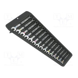 1 set x WERA - 5020302001 - Wrenches set, combination spanner, Joker 6003, 15pcs.