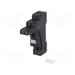1 pcs x RELPOL - GZM80 BLACK - Socket, PIN: 8, 12A, 300VAC, on panel,for DIN rail mounting