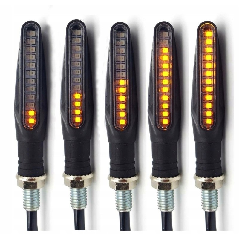 2x 12 LED dynamic turn signals for a quad bike