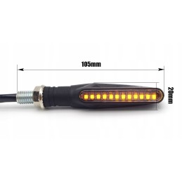 2x 12 LED dynamic turn signals for a quad bike