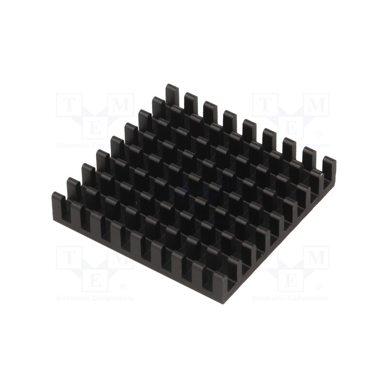 1 pcs x FISCHER ELEKTRONIK - ICK BGA 33 X 33 X 6 - Heatsink: extruded, black, L: 33mm, W: 33mm, H: 6mm, aluminium