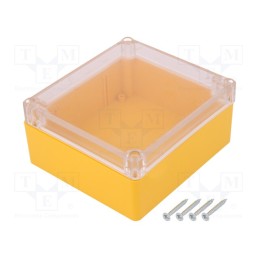1 pcs x KRADEX - Z59PH ABS YELLOW - Enclosure: multipurpose, X: 115mm, Y: 125mm, Z: 58mm, ABS, yellow