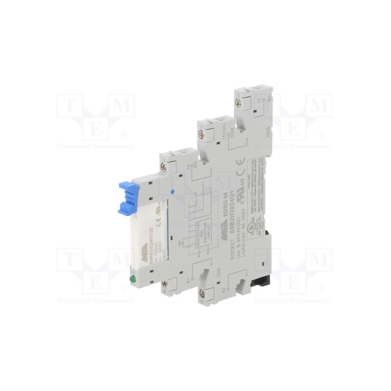 1 pcs x MORSETTITALIA - 88E2H3024D1 - Relay: interface, SPDT, Ucoil: 24VDC, 6A, 6A/250VAC, 6A/30VDC, IP20