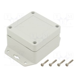 1 pcs x KRADEX - ZP75.75.45SUJ TM ABS - Enclosure: multipurpose, X: 75mm, Y: 75mm, Z: 45mm, ZP, ABS, IP67