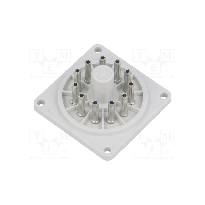 1 pcs x RELPOL - COP11 - Socket, PIN: 11, Series: R15, Electr.connect: round socket, undecal