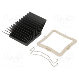 1 pcs x Advanced Thermal Solutions - ATS-51350R-C1-R0 - Heatsink: extruded, grilled, BGA, black, L: 35mm, W: 35mm, H: 19.5mm