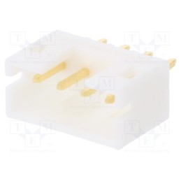 5 pcs x JST - B4B-PH-K-S-GW - Socket, wire-board, male, PH, 2mm, PIN: 4, THT, 100V, 2A, gold-plated