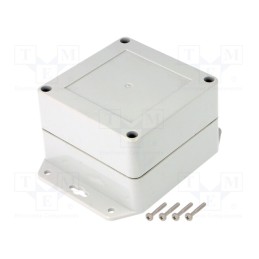 1 pcs x KRADEX - ZP90.90.60UJH TM ABS - Enclosure: multipurpose, X: 90mm, Y: 90mm, Z: 60mm, ZP, ABS, gasket