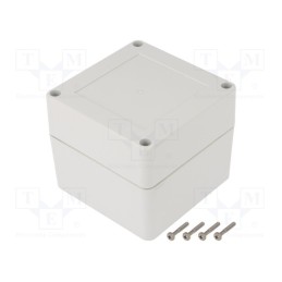 1 pcs x KRADEX - ZP90.90.75JH TM ABS - Enclosure: multipurpose, X: 90mm, Y: 90mm, Z: 75mm, ZP, ABS, gasket
