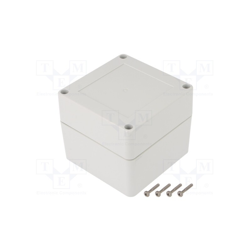 1 pcs x KRADEX - ZP90.90.75JH TM ABS - Enclosure: multipurpose, X: 90mm, Y: 90mm, Z: 75mm, ZP, ABS, gasket