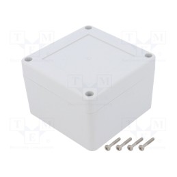 1 pcs x KRADEX - ZP90.90.60JH TM ABS - Enclosure: multipurpose, X: 90mm, Y: 90mm, Z: 60mm, ZP, ABS, gasket