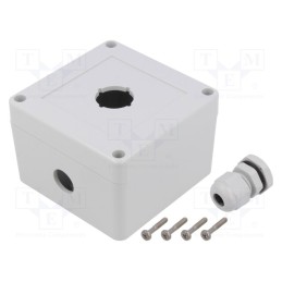 1 pcs x KRADEX - ZEB90.90.60-1 - Enclosure: for remote controller, X: 90mm, Y: 90mm, Z: 60mm