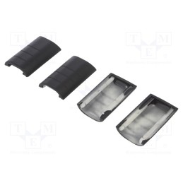 1 set x RETEX - P33133635 -AS - Rubber corner, Series: 33, black, 4pcs.