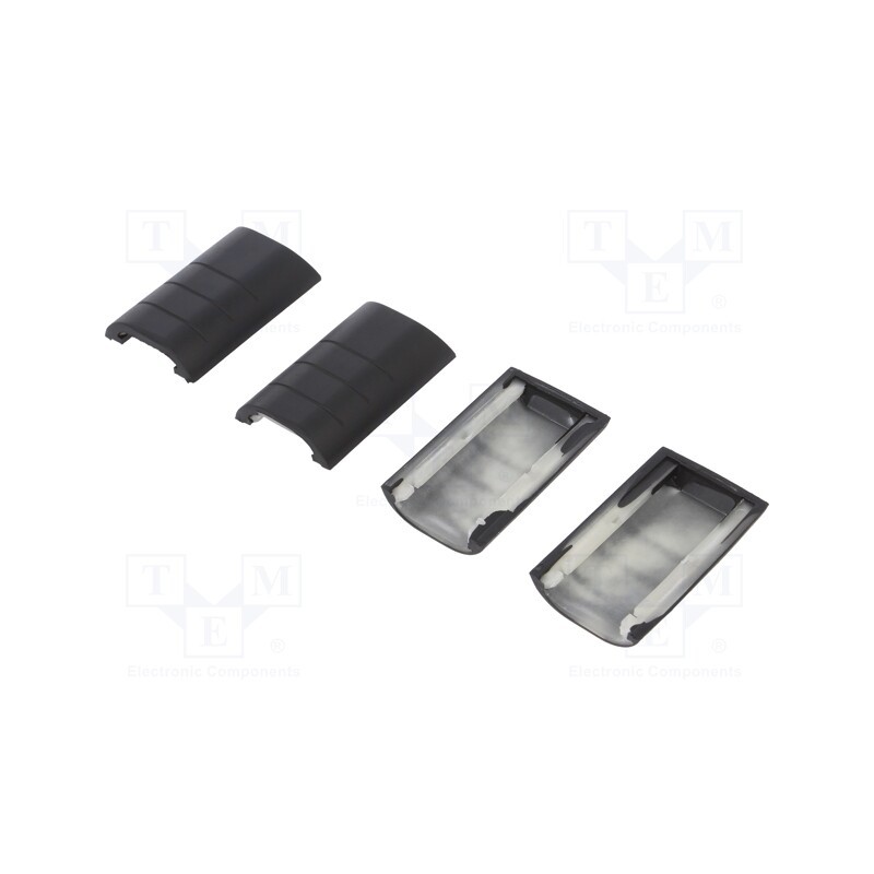 1 set x RETEX - P33133635 -AS - Rubber corner, Series: 33, black, 4pcs.