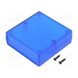 1 pcs x HAMMOND - 1593ARTBU - Enclosure: with panel, 1593, X: 74mm, Y: 75mm, Z: 27mm, ABS