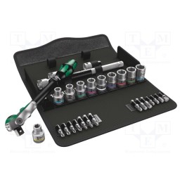 1 set x WERA - 5004076001 - Wrenches set, socket spanner, Mounting: 1/2', 28pcs.
