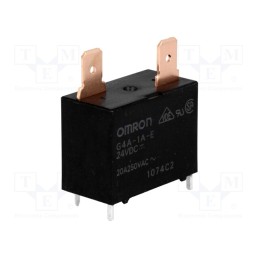1 pcs x OMRON OCB - G4A-1A-E 24VDC - Relay: electromagnetic, SPST-NO, Ucoil: 24VDC, Icontacts max: 20A