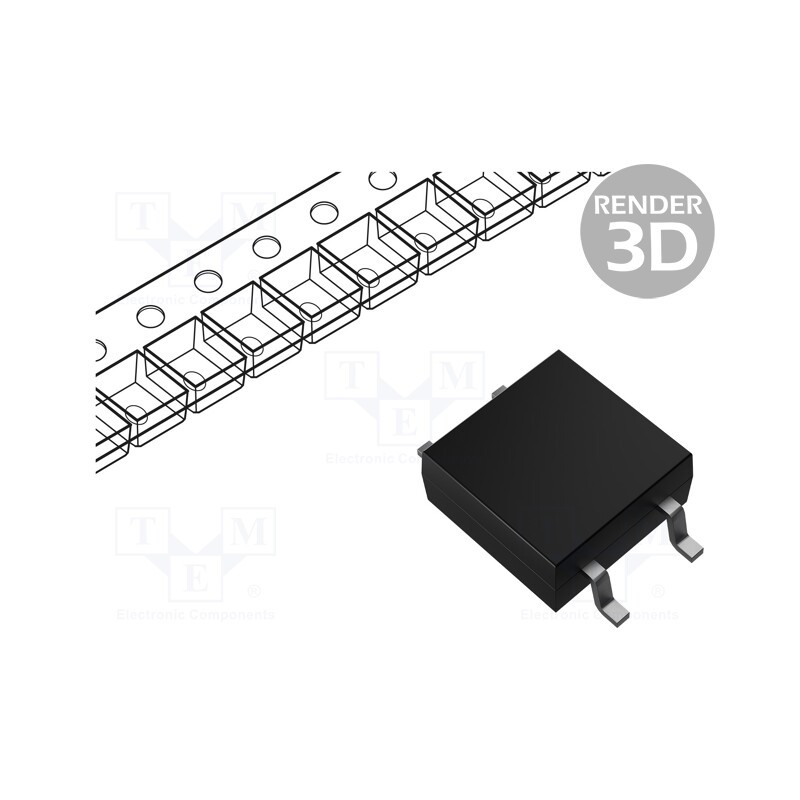 1 pcs x OMRON OCB - G3VM61G3 - Relay: solid state, SPST-NO, 400mA, max.60VAC, max.60VDC, SMT, SOP4