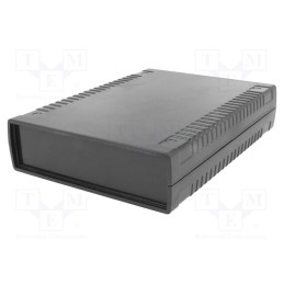 1 pcs x KRADEX - Z112A - Enclosure: with panel, X: 136mm, Y: 185mm, Z: 40mm, ABS, black, IP54