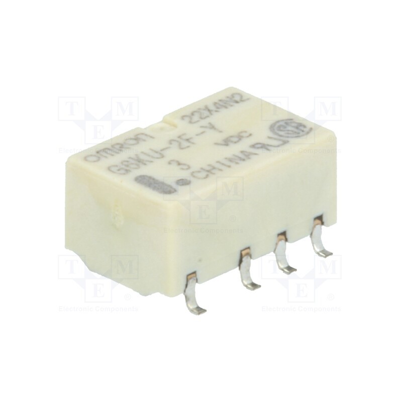 1 pcs x OMRON OCB - G6KU-2F-Y 3VDC - Relay: electromagnetic, DPDT, Ucoil: 3VDC, Icontacts max: 1A, SMD