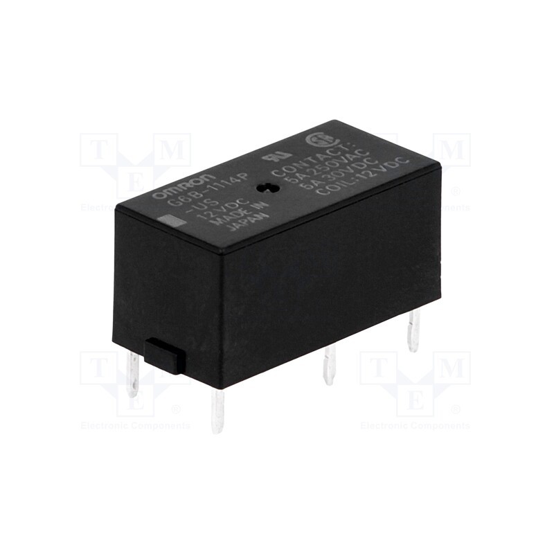 1 pcs x OMRON OCB - G6B-1114P-US 12VDC - Relay: electromagnetic, SPST-NO, Ucoil: 12VDC, Icontacts max: 5A