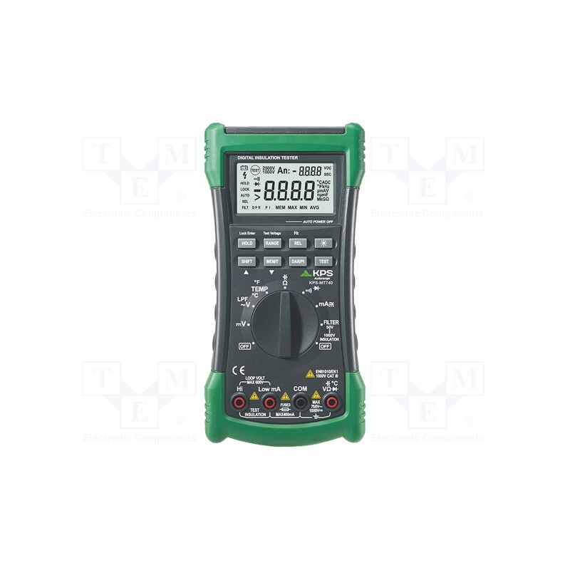 1 pcs x KPS - KPS-MT740 - Digital multimeter, LCD, (6600), VDC: 660mV,6.6V,66V,660V,1kV